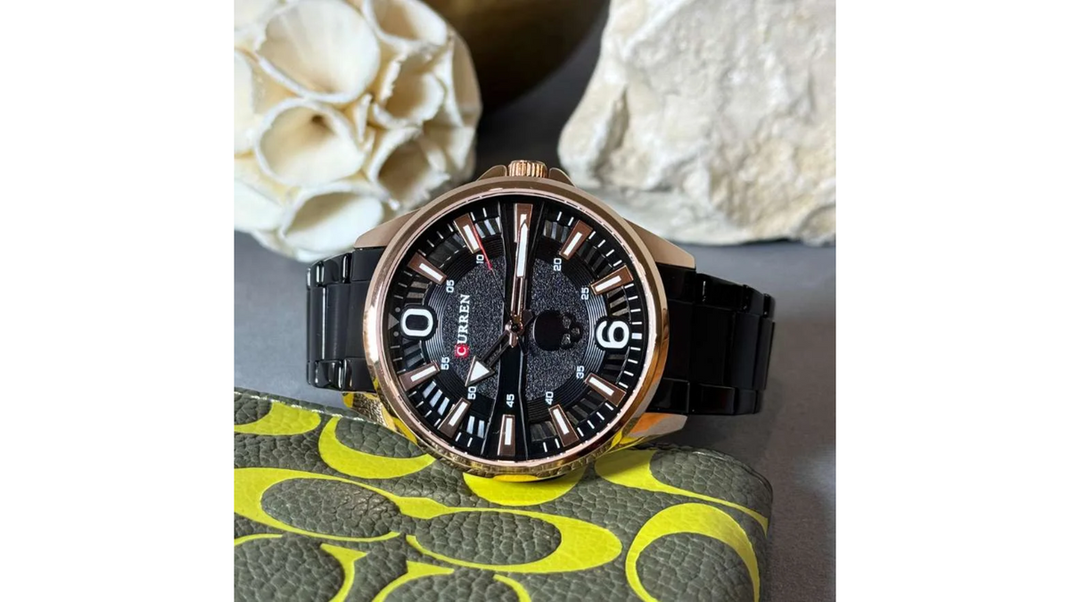 Reloj Curren 8389 Pavonado/Oro Rosa - Metálico de Hombre
