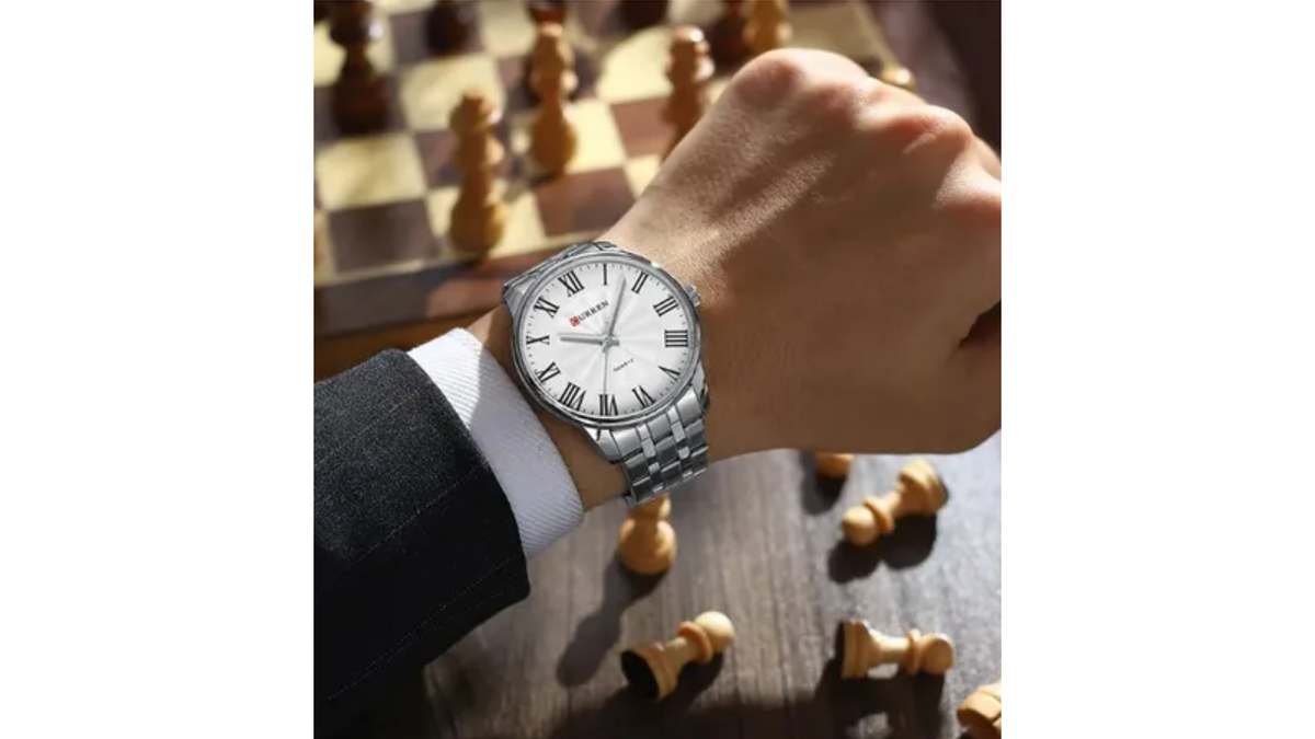 Reloj Curren 8422 Plateado - Metálico de Hombre