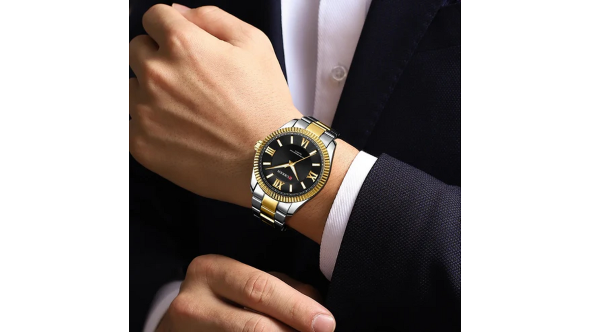 Reloj Curren 8453 Dorado/Plateado - Metálico de Hombre