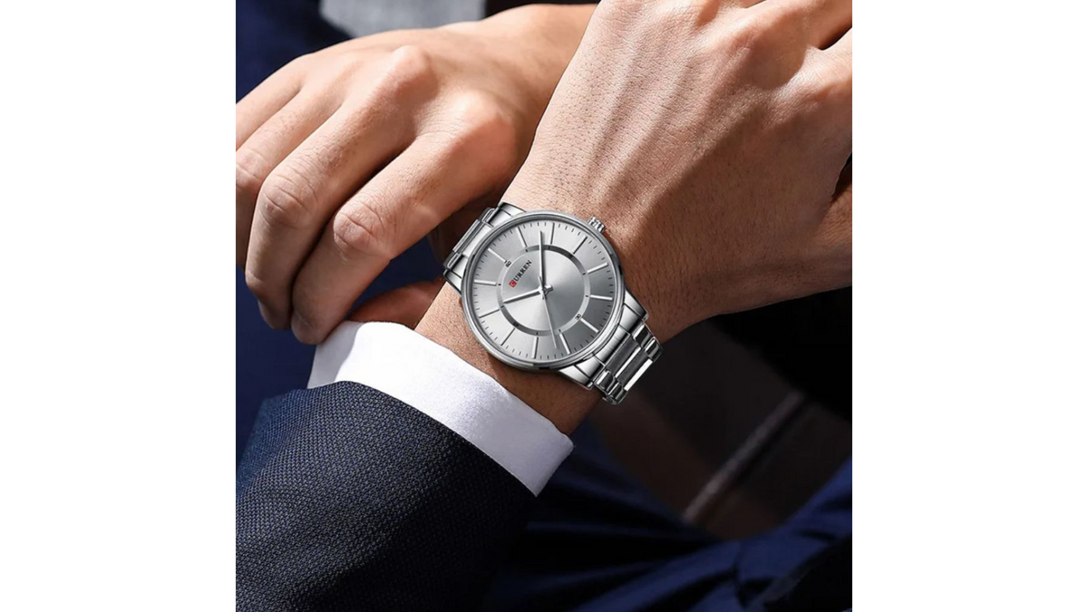Reloj Curren 8385 Plateado - Metálico de Hombre