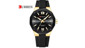 Reloj Curren 8465 Negro/Dorado - Plástico de Hombre