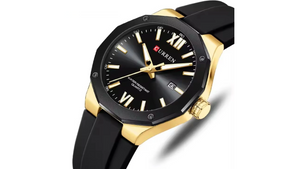 Reloj Curren 8465 Negro/Dorado - Plástico de Hombre