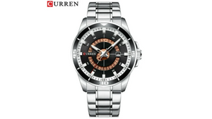 Reloj Curren 8359 Plateado/Negro - Metálico de Hombre