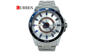 Reloj Curren 8359 Plateado/Azul - Metálico de Hombre
