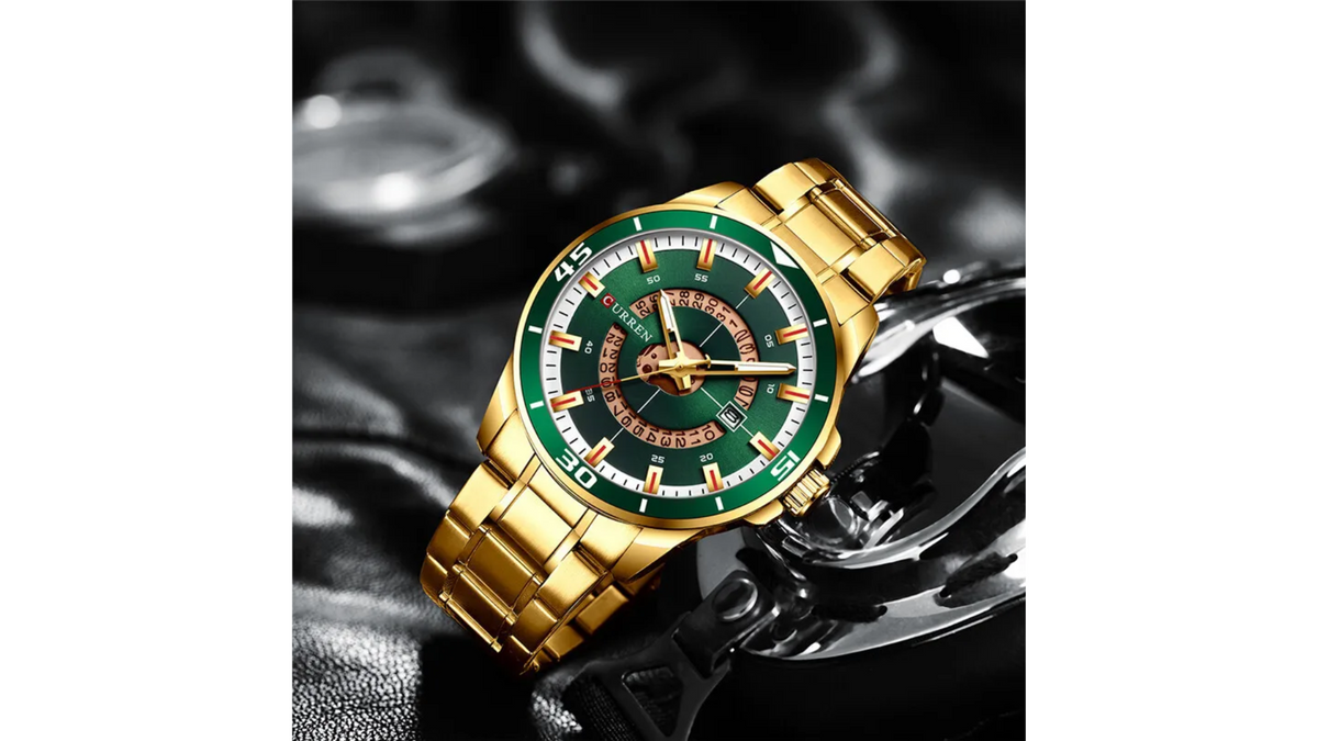 Reloj Curren 8359 Verde/Dorado - Metálico de Hombre