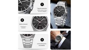 Reloj Curren 8439 Plateado - Metàlico de Hombre