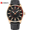 Reloj Curren 8390 Oro Rosa/Negro - Cuero de Hombre