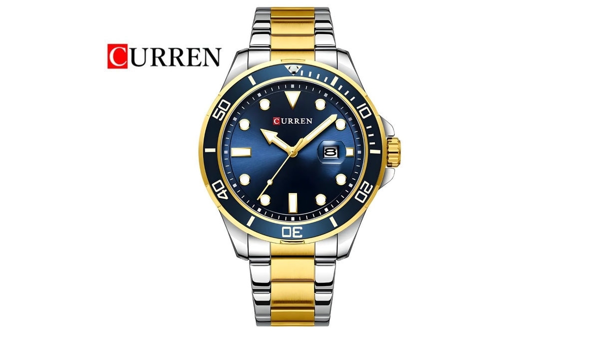 Reloj Curren 8388 Plateado/Dorado - Metálico de Hombre