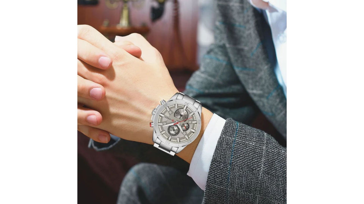 Reloj Curren 8275 Plateado - Metálico de Hombre