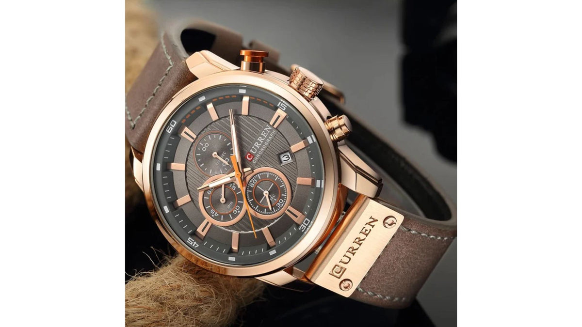 Reloj Curren 8291 Café - Cuero de Hombre