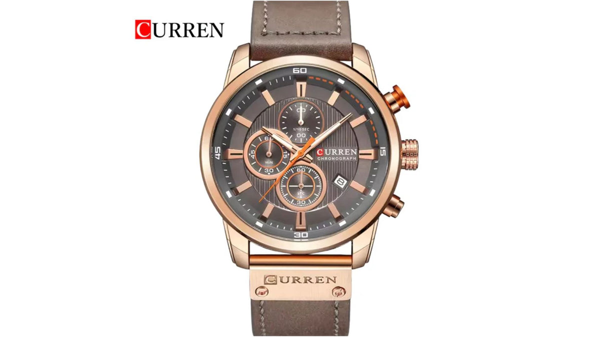 Reloj Curren 8291 Café - Cuero de Hombre