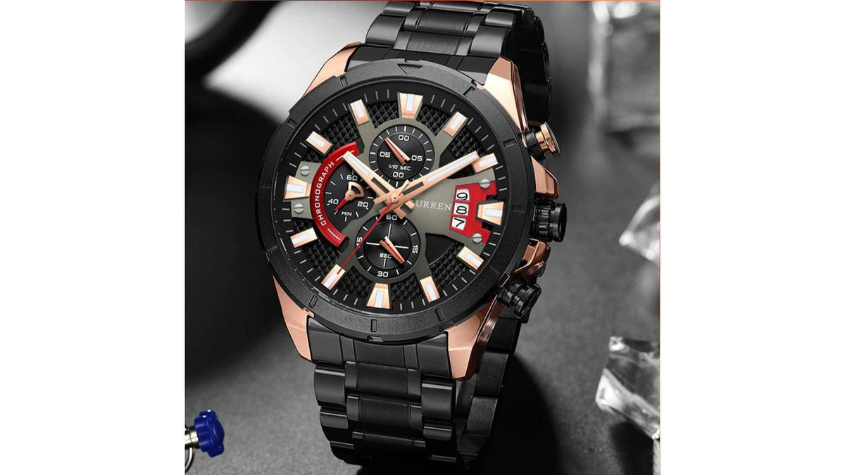 Reloj Curren 8401 Pavonado/Oro Rosa - Metálico de Hombre