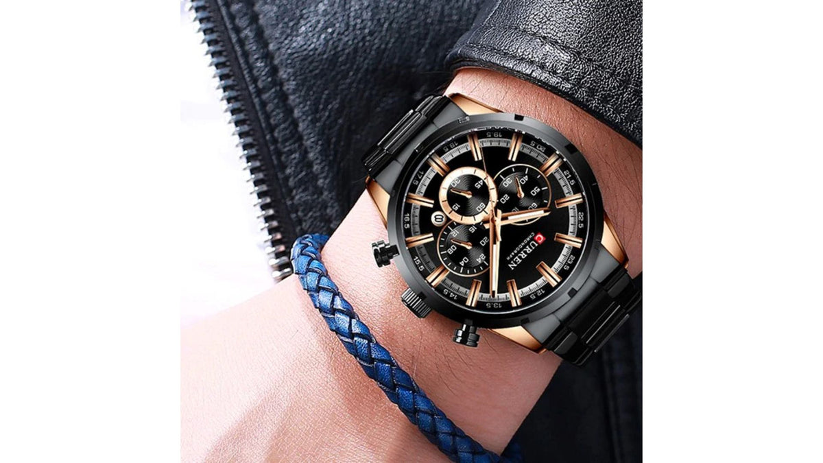 Reloj Curren 8355 Pavonado - Metálico de Hombre
