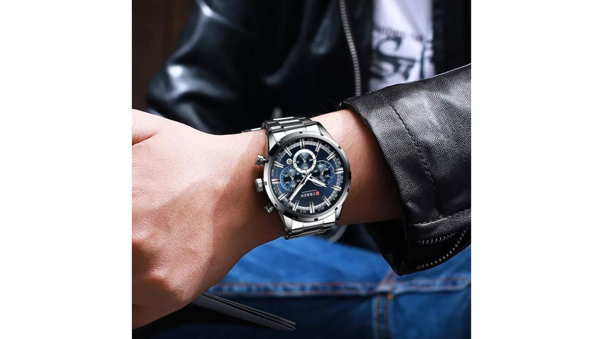Reloj Curren 8355 Plateado - Metálico de Hombre