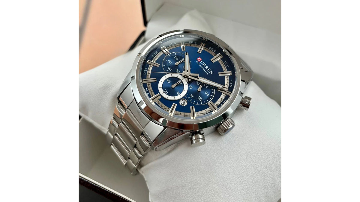 Reloj Curren 8355 Plateado - Metálico de Hombre