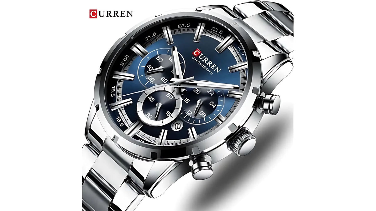 Reloj Curren 8355 Plateado - Metálico de Hombre
