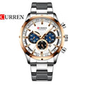 Reloj Curren 8355 Plateado/Oro Rosa - Metálico de Hombre