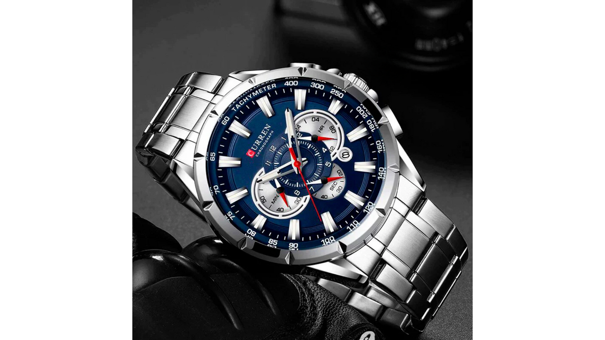Reloj Curren 8363 Plateado - Metálico de Hombre