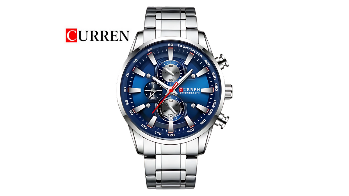 Reloj Curren 8351 Plateado - Metálico de Hombre