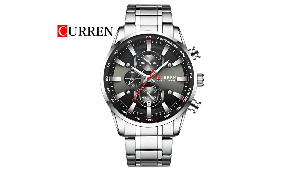 Reloj Curren 8351 Plateado - Metálico de Hombre