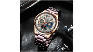 Reloj Curren 8391 Marrón/Oro Rosa - Metálico de Hombre