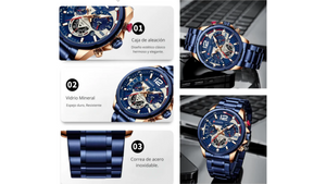 Reloj Curren 8395 Azul - Metálico de Hombre