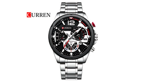 Reloj Curren 8395 Plateado/Negro - Metálico de Hombre