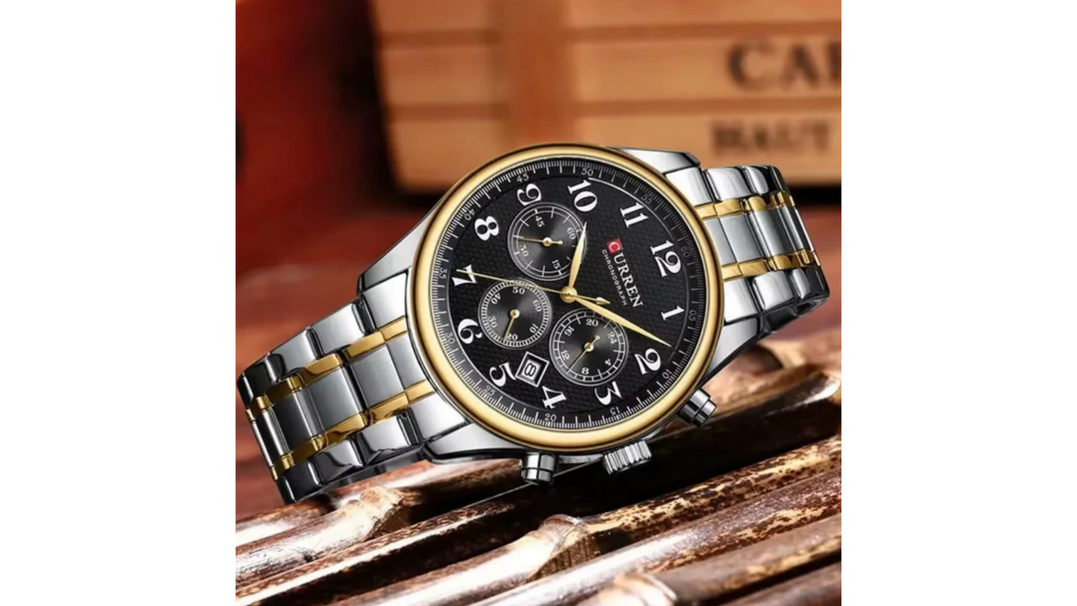 Reloj Curren 8466 Plateado/Dorado - Metálico de Hombre