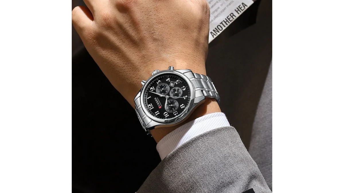Reloj Curren 8466 Plateado - Metálico hombre