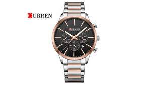 Reloj Curren 8435 Plateado/Oro Rosa - Metálico de Hombre