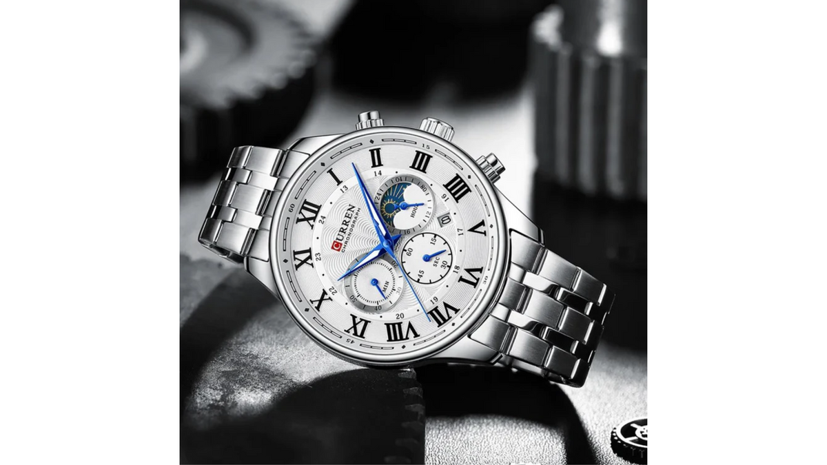 Reloj Curren 8427 Plateado - Metálico de Hombre