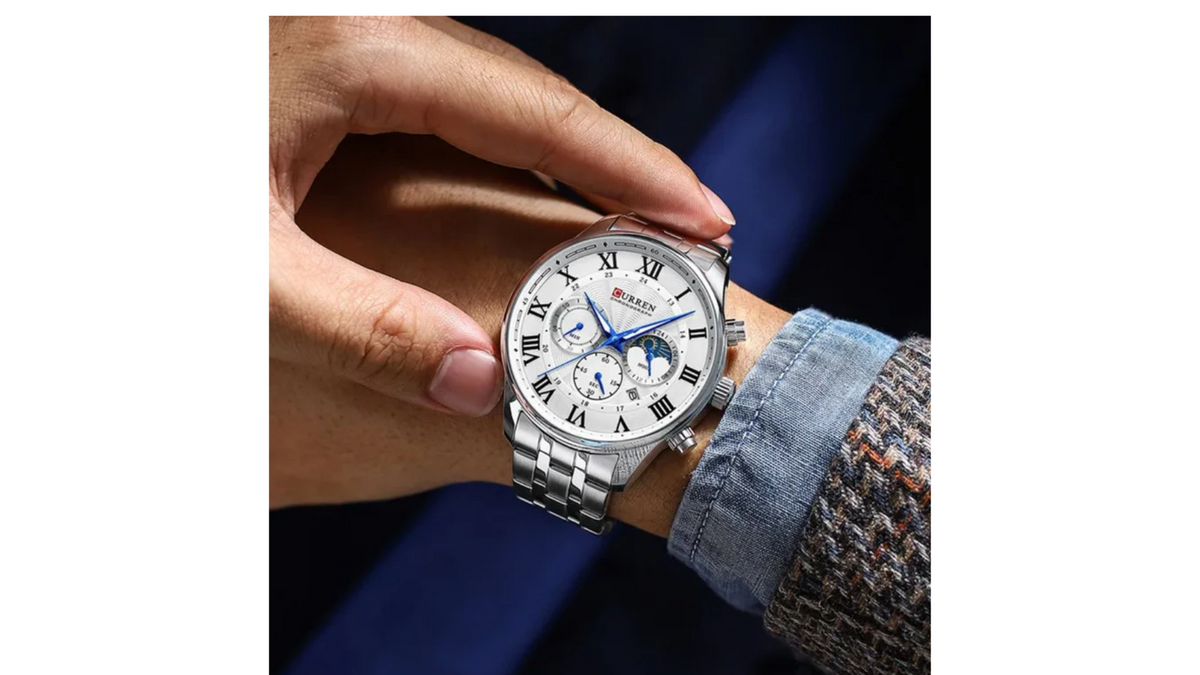 Reloj Curren 8427 Plateado - Metálico de Hombre
