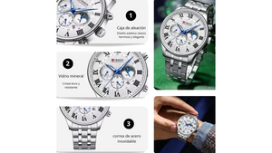 Reloj Curren 8427 Plateado - Metálico de Hombre