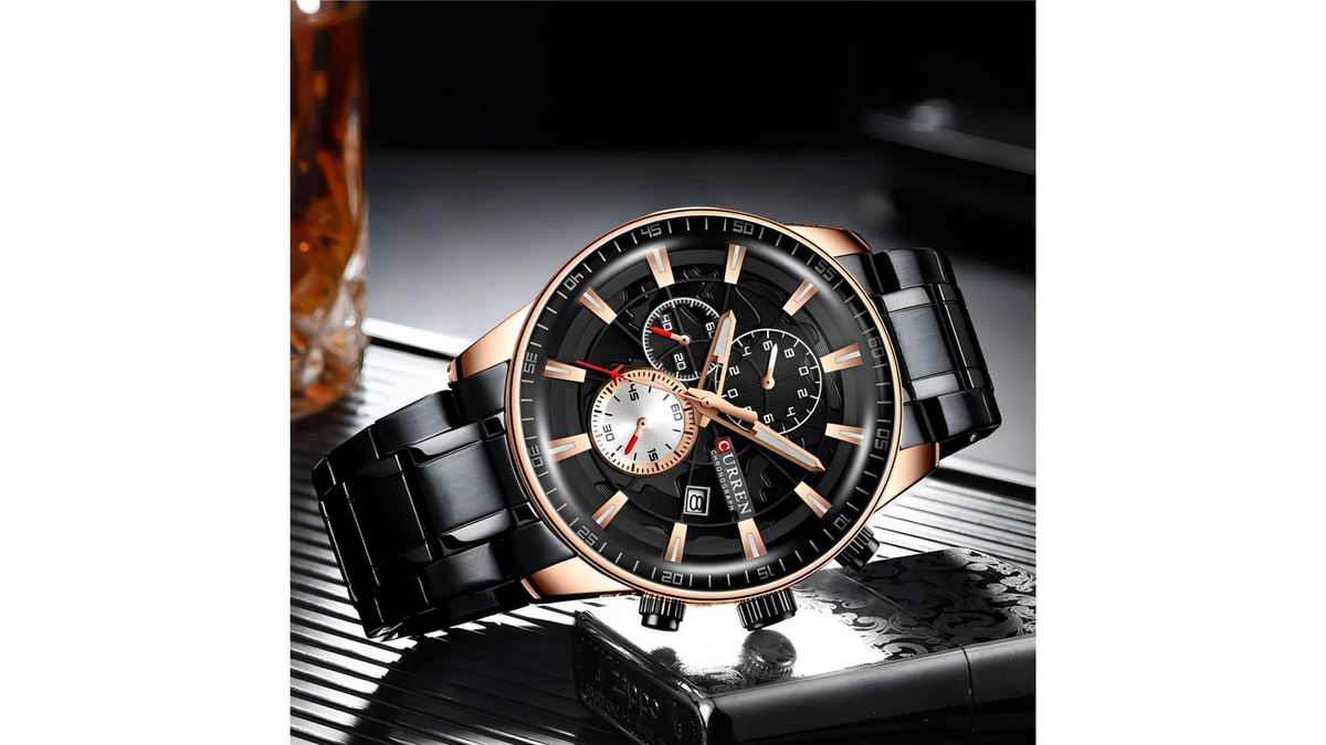 Reloj Curren 8362 Pavonado/Oro Rosa - Metálico de Hombre