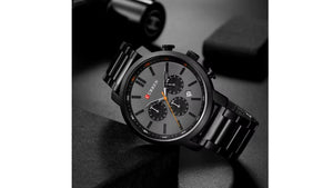 Reloj Curren 8315 Pavonado/Negro Mate - Metálico de Hombre