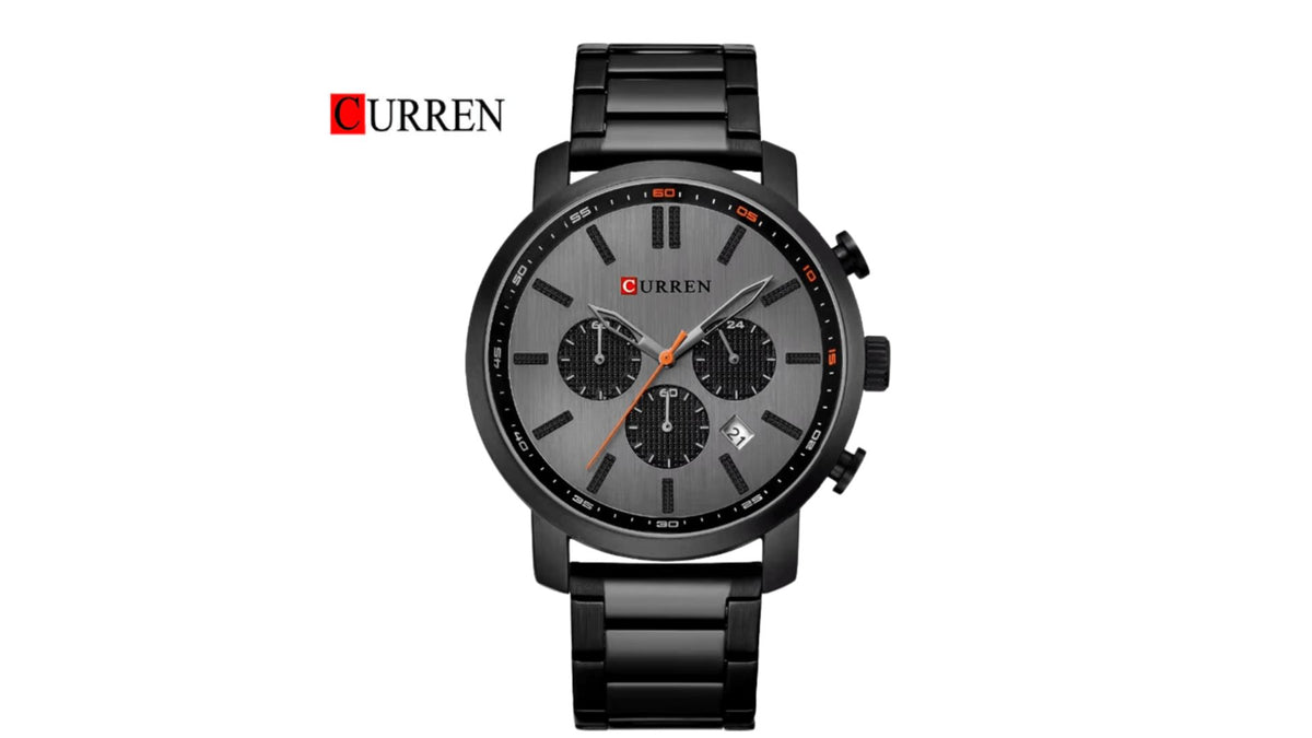 Reloj Curren 8315 Pavonado/Negro Mate - Metálico de Hombre