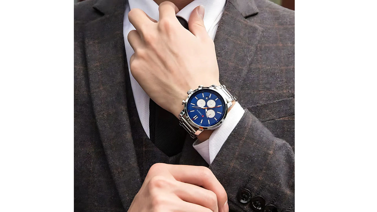 Reloj Curren 8315 Plateado - Metalico de Hombre