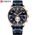 Reloj Curren 8362 Azul/Oro Rosa - Metálico de Hombre