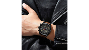 Reloj Curren 8324 Café/Negro - Cuero de Hombre