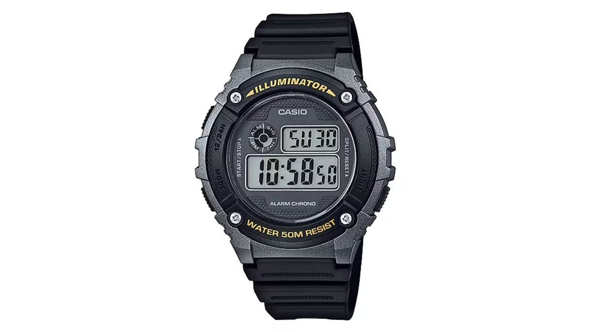 Reloj Casio W - 216H - 1B Plástico de Hombre