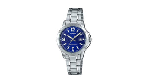 Reloj Casio LTP - V004D - 2B - Metálico de Mujer