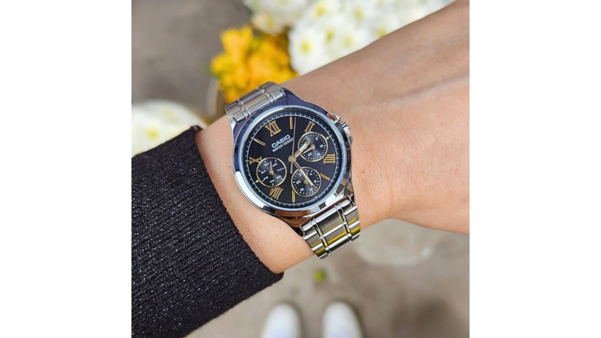 Reloj Casio LTP - V300D - 1A2 Metálico de Mujer