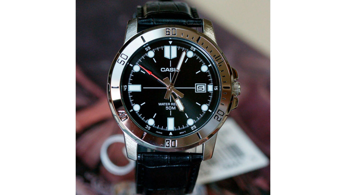 Reloj Casio MTP - VD01L - 1E - Cuero de Hombre