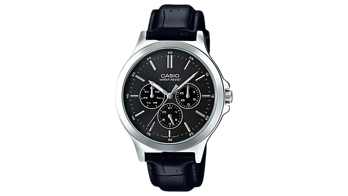 Reloj Casio MTP - V300L - 1A Cuero de Hombre