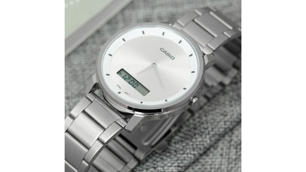 Reloj Casio MTP - B200D - 7E Metálico de Hombre