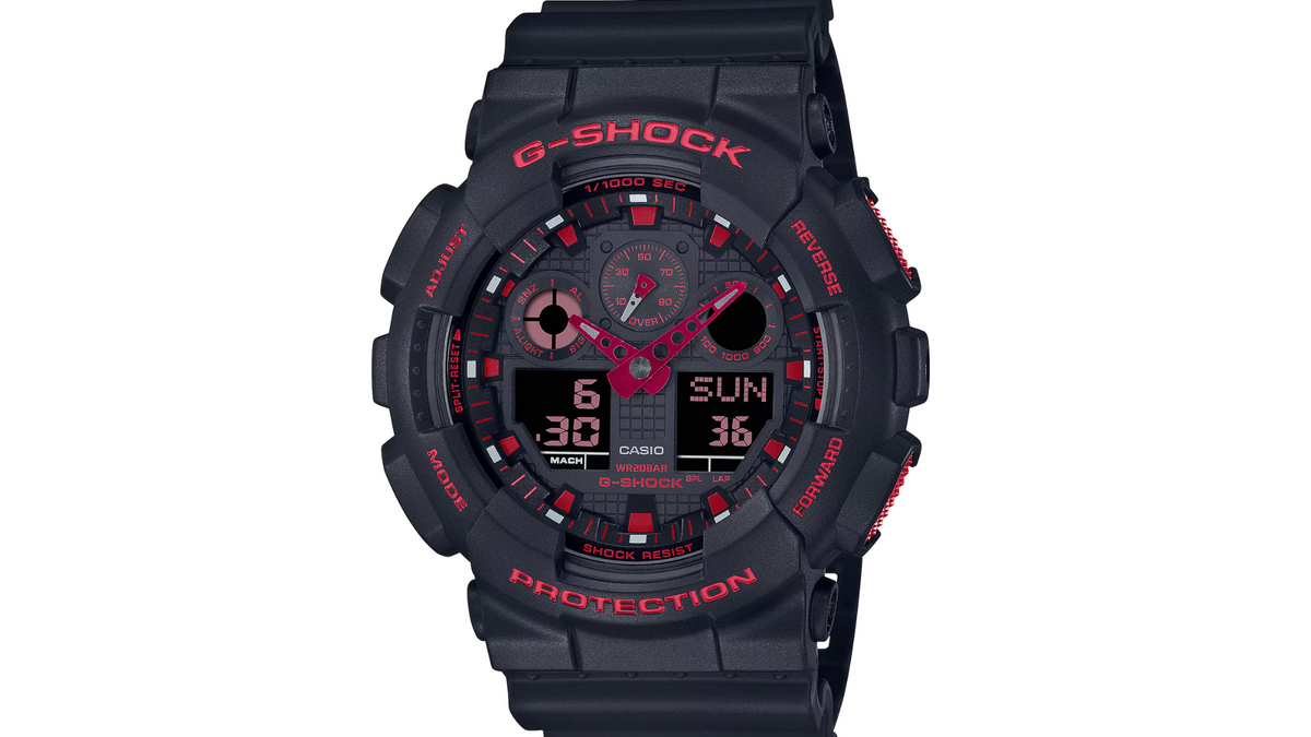 Reloj Casio G - Shock - GA - 100BNR - 1A Plástico de Hombre