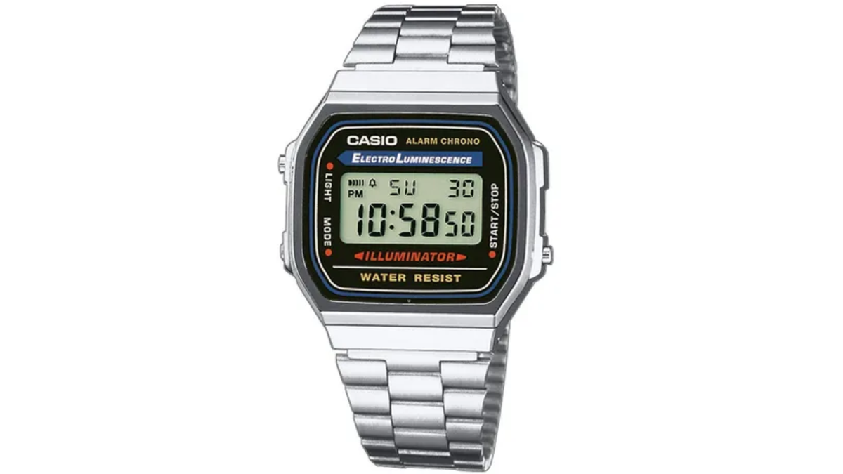 Reloj Casio A168WA - 1W Metálico de Hombre