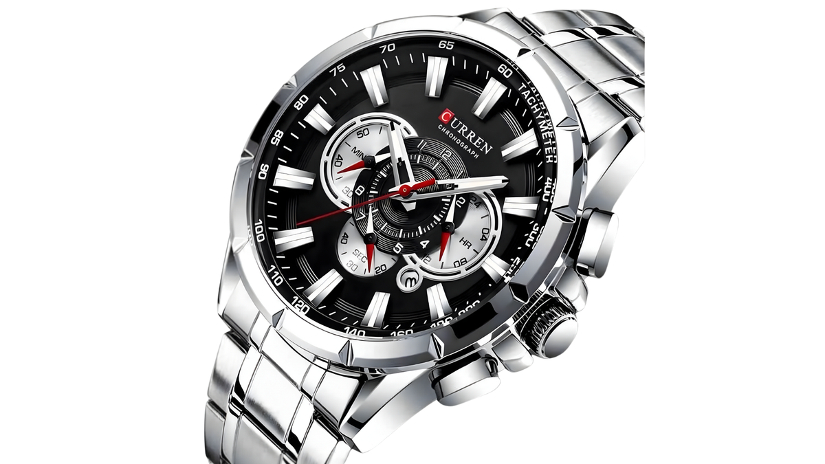 Reloj Curren 8363 Plateado - Metálico de Hombre