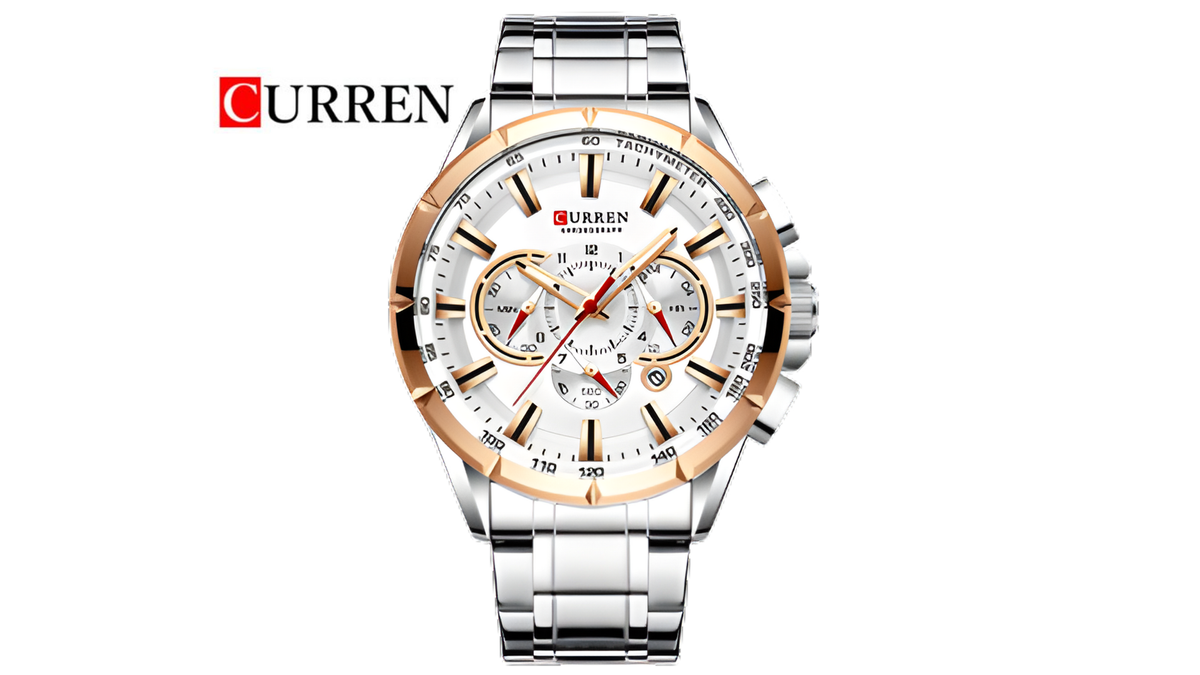 Reloj Curren 8363 Plateado/Oro rosa - Metálico de Hombre