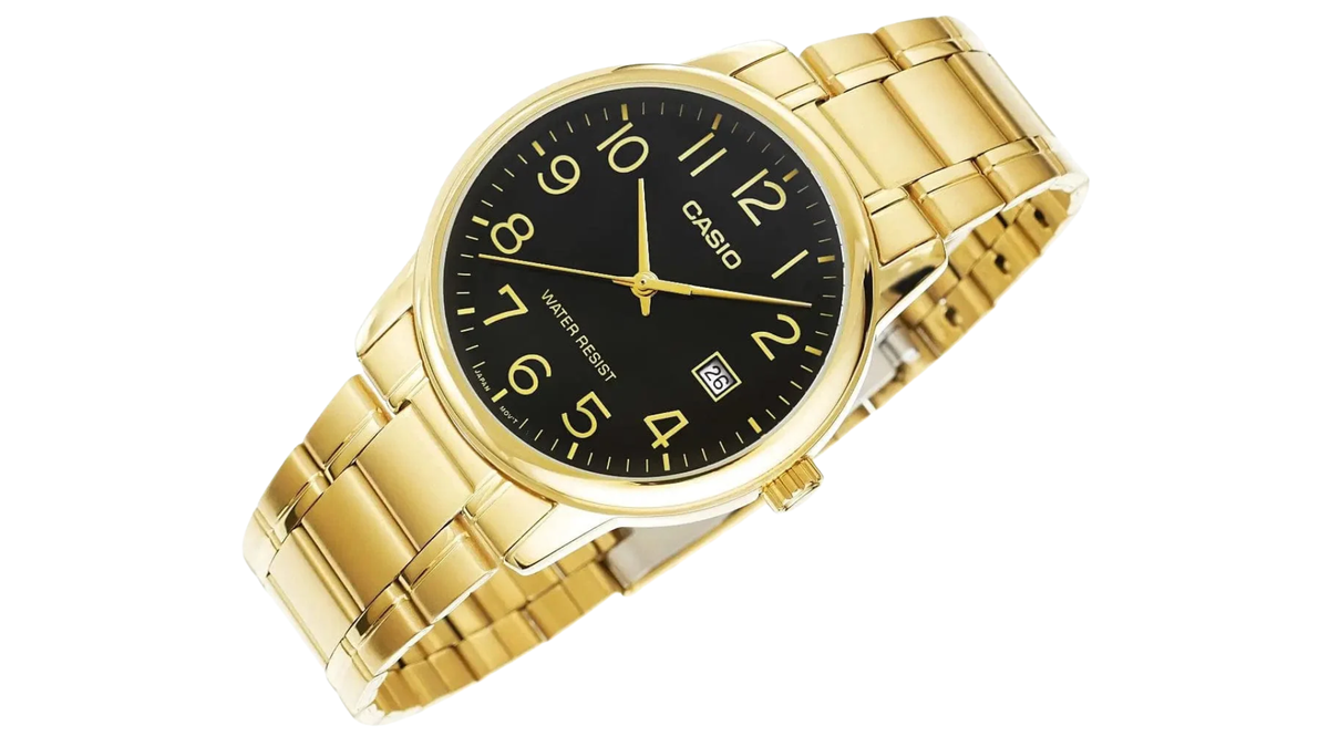 Reloj Casio MTP - V002G - 1B Metálico de Hombre